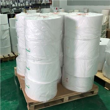 Yarim porloq qoplamali yorliqli Jumbo rulon
